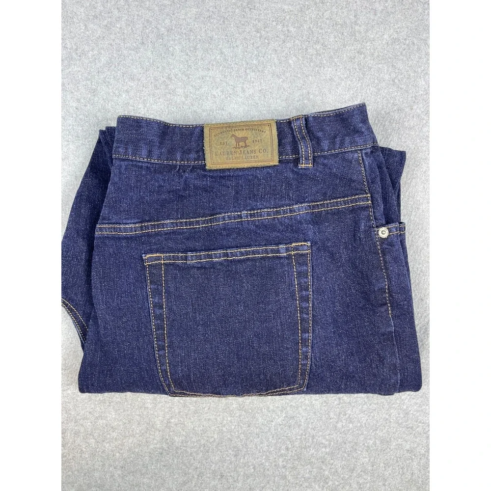Lauren Ralph Lauren Jeans Womens 16 Measures 37x29 Blue Classic Straight